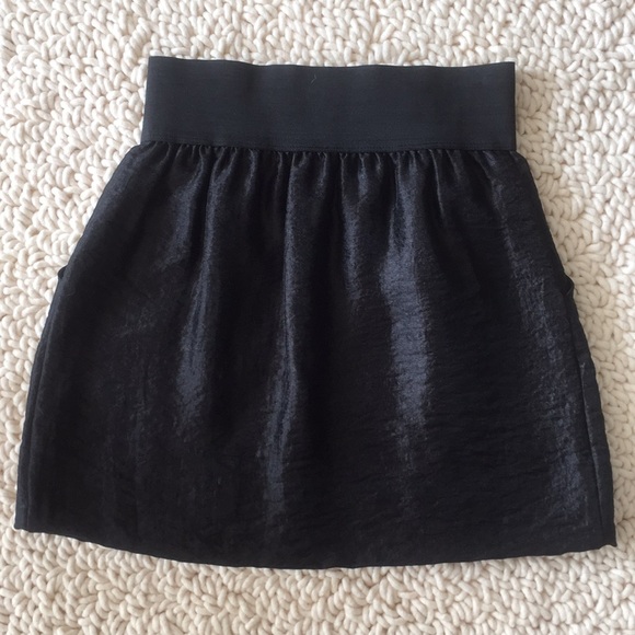 EIGHT SIXTY Shiny Black Mini Skirt WORN ONCE - Picture 3 of 5